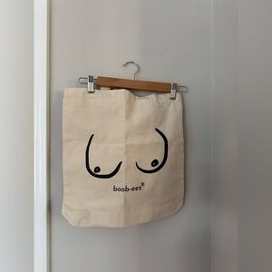 Boob-eez Canvas Tote Bag